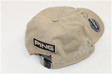 Chris DiMarco's Signed Match Used PING Gators G2 Stone Hat with 'Go Gators' JSA ALOA