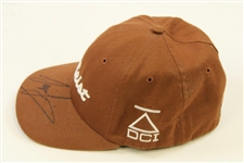 Sergio Garcia Signed Titleist Issued DCI 975 SERGIO Fitted Brown Hat JSA ALOA