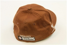 Sergio Garcia Signed Titleist Issued DCI 975 SERGIO Fitted Brown Hat JSA ALOA