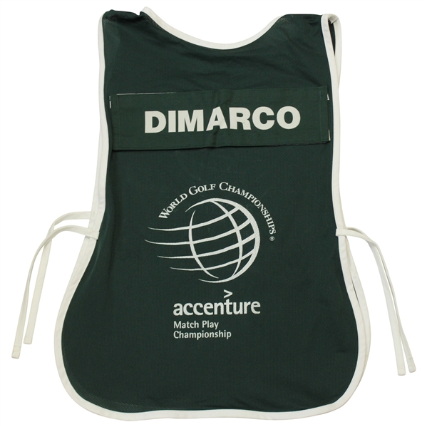 Chris DiMarcos Match Used World Golf Championships Accenture Match Play Caddy Bib