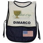 Chris DiMarcos Match Clinching Used 2005 The Presidents Cup Caddy Bib - Winning Putt!