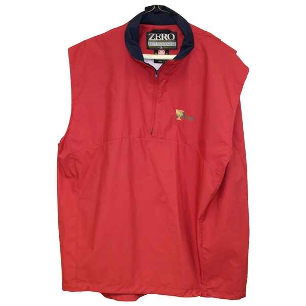 Chris DiMarcos Team USA Issued The Presidents Cup Red Half Zip Size L Windvest