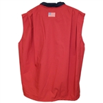 Chris DiMarco's Team USA Issued The President's Cup Red Half Zip Size L Windvest