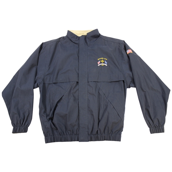 Chris DiMarcos 2004 Team USA Issued The Ryder Cup at Oakland Hills Navy Full Zip Size S Jacket