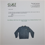 Chris DiMarco's 2004 Team USA Issued The Ryder Cup at Oakland Hills Navy Full Zip Size S Jacket