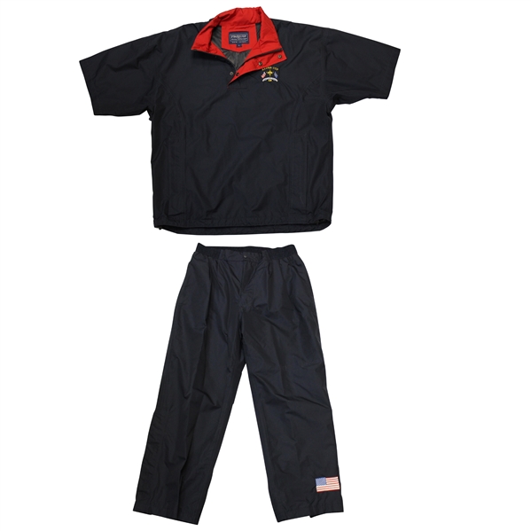 Chris DiMarcos 2004 Team USA Issued The Ryder Cup at Oakland Hills Navy Size L Rain Jacket & Pants