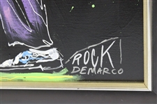 Chi-Chi Rodriguez's Personal Rock Demarco Original Abstract Portrait on Canvas - Framed