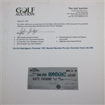 Chi-Chi Rodriguez's Personal 1991 Murata Reunion Pro-Am Oversize Winner's Check 60,000