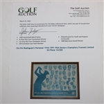 Chi-Chi Rodriguez's Personal 1916-1991 PGA Seniors Champions Framed Limited Ed Piece 16/200