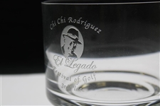 Chi-Chi Rodriguez's Personal El Legado Festival Of Golf 3rd Place Glass Bowl Trophy