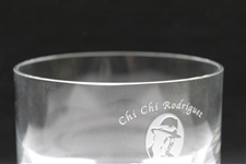 Chi-Chi Rodriguez's Personal El Legado Festival Of Golf 3rd Place Glass Bowl Trophy