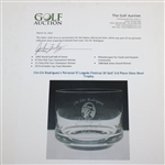 Chi-Chi Rodriguez's Personal El Legado Festival Of Golf 3rd Place Glass Bowl Trophy