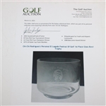 Chi-Chi Rodriguez's Personal El Legado Festival Of Golf 1st Place Glass Bowl Trophy