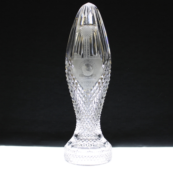 Champion Chi-Chi Rodriguezs Personal 1987 Senior Players Reunion Pro-Am Crystal Winners Trophy