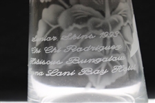 Chi-Chi Rodriguez's Personal 1993 Senior Skins Luna Lani Bay Hotel Glass Vase