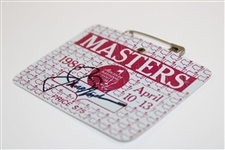 Jack Nicklaus Signed 1986 Masters Tournament SERIES Badge #X875 JSA ALOA