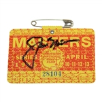 Jack Nicklaus Signed 1972 Masters Tournament SERIES Badge #28104 JSA ALOA