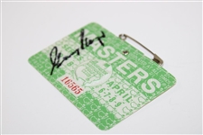 Gary Player Signed 1978 Masters Tournament SERIES Badge #16565 JSA ALOA