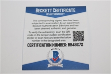 Lee Elder Signed 2021 Masters Embroidered Flag BECKETT #BB49272