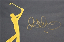 Rory McIlroy Signed The Players Undated Navy Embroidered Flag JSA ALOA