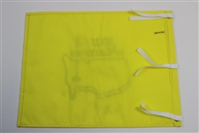 Hideki Matsuyama & Caddy Shota Hayafuji Signed 2021 Masters Embroidered Flag JSA ALOA