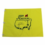 Tiger Woods Signed 2019 Masters Embroidered Flag JSA ALOA