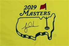 Tiger Woods Signed 2019 Masters Embroidered Flag JSA ALOA
