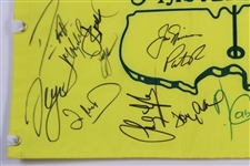 Jack Nicklaus & Twenty (20) Other Masters Champs Signed 2014 Flag JSA ALOA