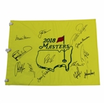 Champ Patrick Reed & Thirteen (13) other Masters Champs Signed 2018 Flag JSA ALOA