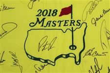 Champ Patrick Reed & Thirteen (13) other Masters Champs Signed 2018 Flag JSA ALOA