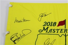 Champ Patrick Reed & Thirteen (13) other Masters Champs Signed 2018 Flag JSA ALOA