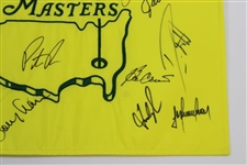 Champ Patrick Reed & Thirteen (13) other Masters Champs Signed 2018 Flag JSA ALOA