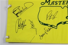 Champ Patrick Reed & Thirteen (13) other Masters Champs Signed 2018 Flag JSA ALOA