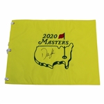 Dustin Johnson Signed 2020 Masters Embroidered Flag JSA ALOA