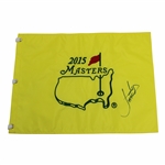 Jordan Spieth Signed 2015 Masters Embroidered Flag JSA ALOA