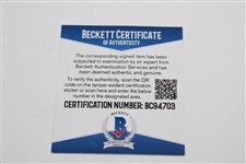 Brooks Koepka Signed 2019 PGA at Bethpage Black Screen Flag BECKETT #BC94703