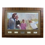 Palmer, Nicklaus, Player & Watson Signed Legends of Golf Skins Game Display JSA ALOA