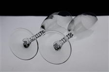 Pair of Augusta National Clubhouse Logo Flute Champagne Glasses