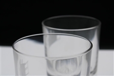 Pair of Augusta National Clubhouse Logo Rocks Glasses
