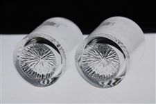 Pair of Augusta National Clubhouse Logo Rocks Glasses