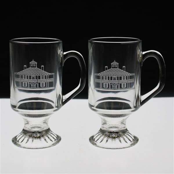 Pair of Augusta National Clubhouse Logo Coffee Glasses