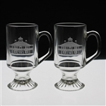 Pair of Augusta National Clubhouse Logo Coffee Glasses