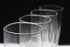 Set of Four (4) Augusta National Clubhouse Drinking Glasses with Pitcher