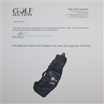 Chris DiMarco's Personal The President's Cup Team USA Large Navy Travel Bag