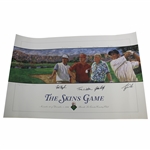 Tiger Woods, Watson, Daly & Couples Ltd Ed Signed 1996 The Skins Game Poster JSA ALOA