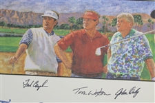 Tiger Woods, Watson, Daly & Couples Ltd Ed Signed 1996 The Skins Game Poster JSA ALOA