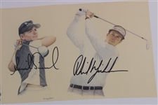 Phil Mickelson, O'Meara, Couples & Annika Signed 2003 The Skins Game Poster JSA ALOA