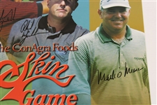Tiger Woods, Phil Mickelson, O'Meara & Couples Signed 2002 The Skins Game Poster JSA ALOA