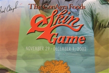Tiger Woods, Phil Mickelson, O'Meara & Couples Signed 2002 The Skins Game Poster JSA ALOA