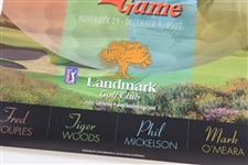Tiger Woods, Phil Mickelson, O'Meara & Couples Signed 2002 The Skins Game Poster JSA ALOA